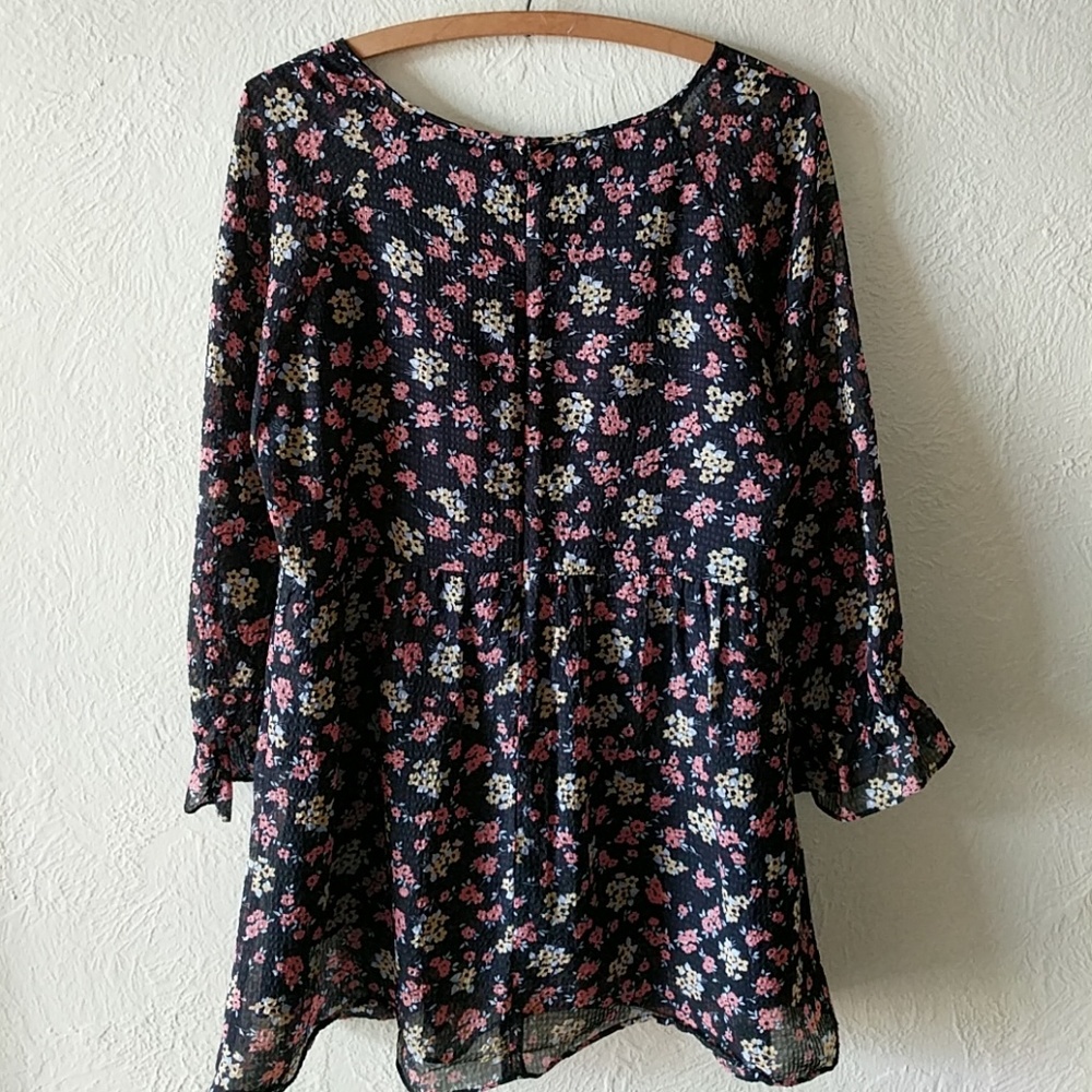 🖤sold🖤Free People Doll Pants Chiffon Mini Dress - Picture 4 of 5
